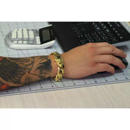 10k Yellow Gold Royal Monaco Miami Cuban Link 9mm Chain Bracelet Box Clasp 8.5"