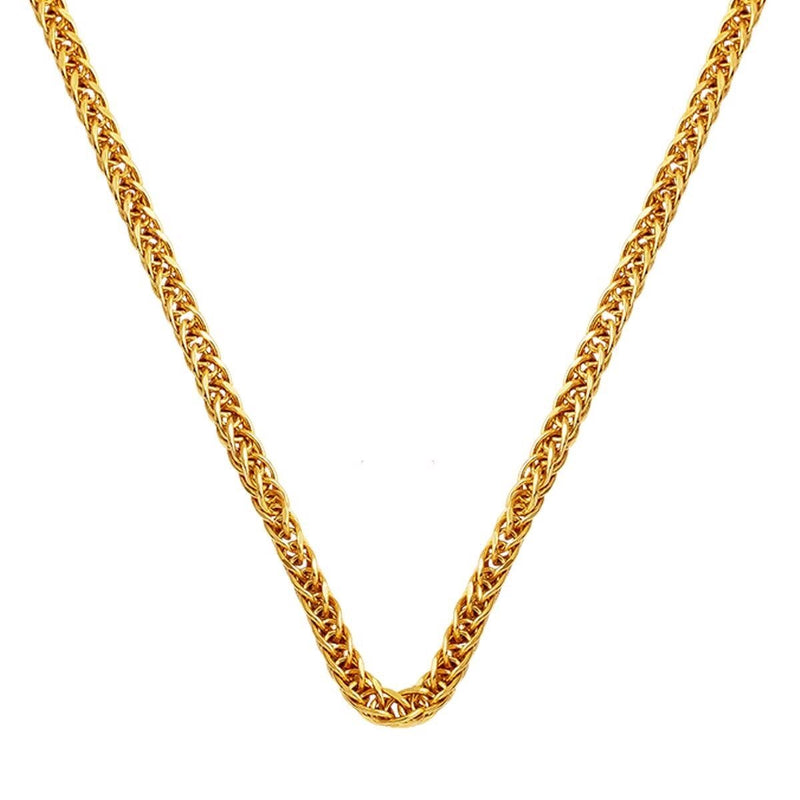 14K Yellow Gold Braided Chain