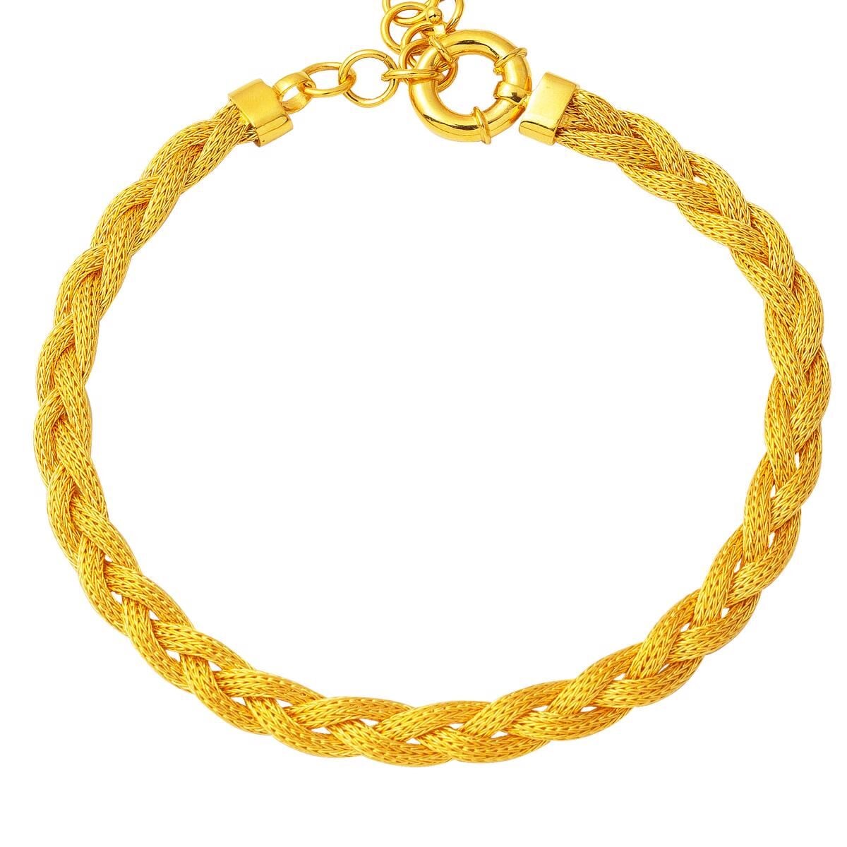22K Yellow Gold Braided Bracelet (10.5 g)