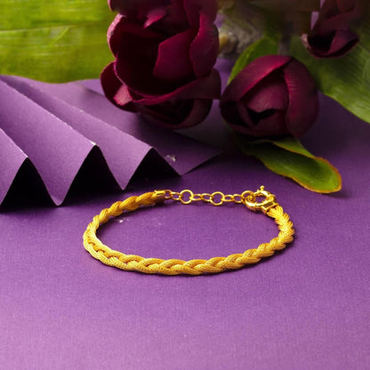 22K Yellow Gold Braided Bracelet (10.5 g)