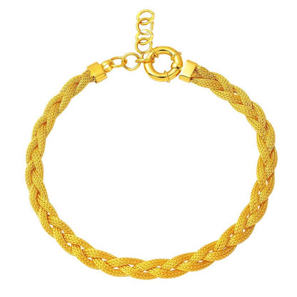 22K Yellow Gold Braided Bracelet (10.5 g)