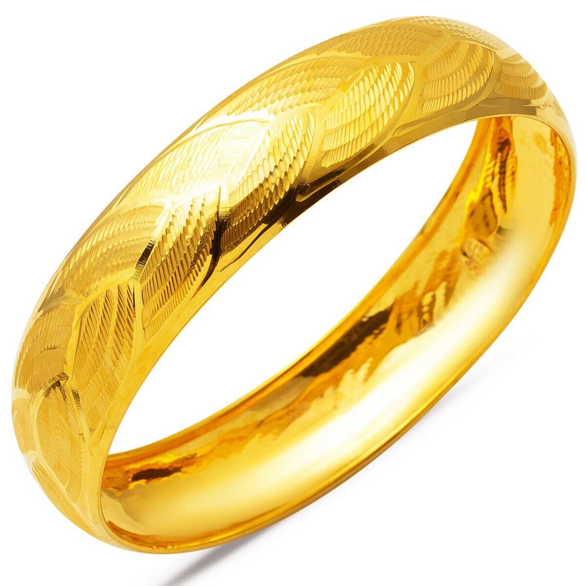 22K Yellow Gold Braided Bangle