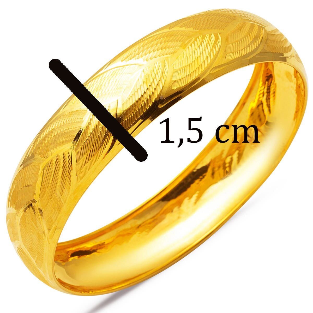 22K Yellow Gold Braided Bangle
