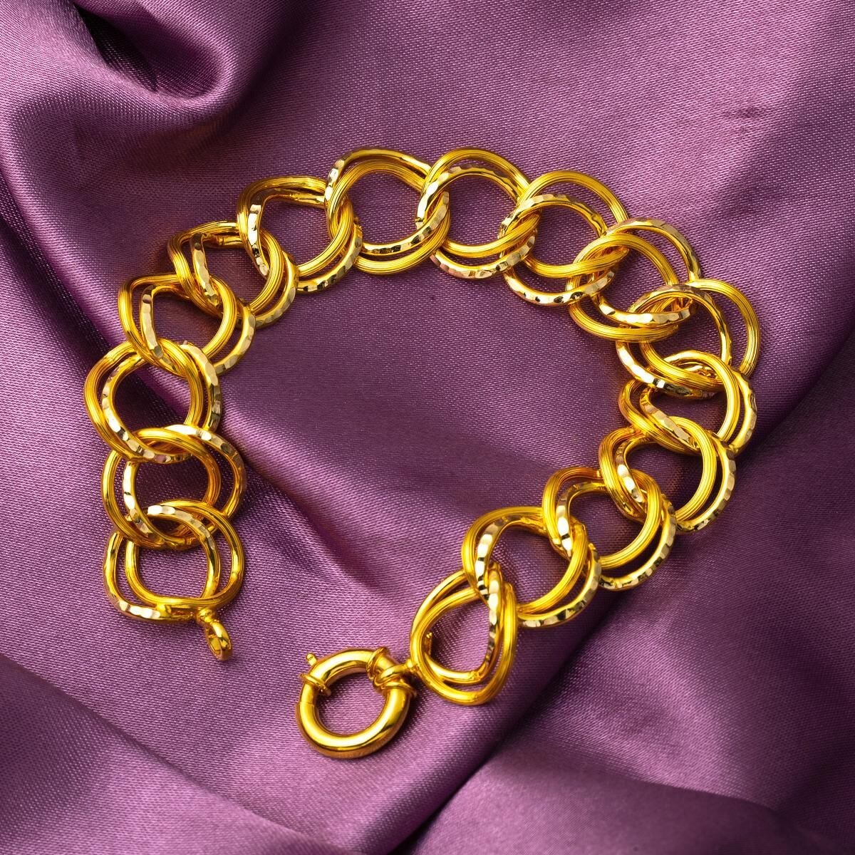 14K Yellow Gold Milky Way Bracelet (9.43 g)