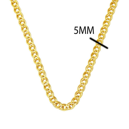 14K Yellow Gold Milky Way Chain Necklace (10.09 g)