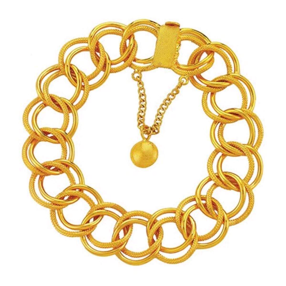 22K Yellow Gold Milky Way Bracelet (18 g)