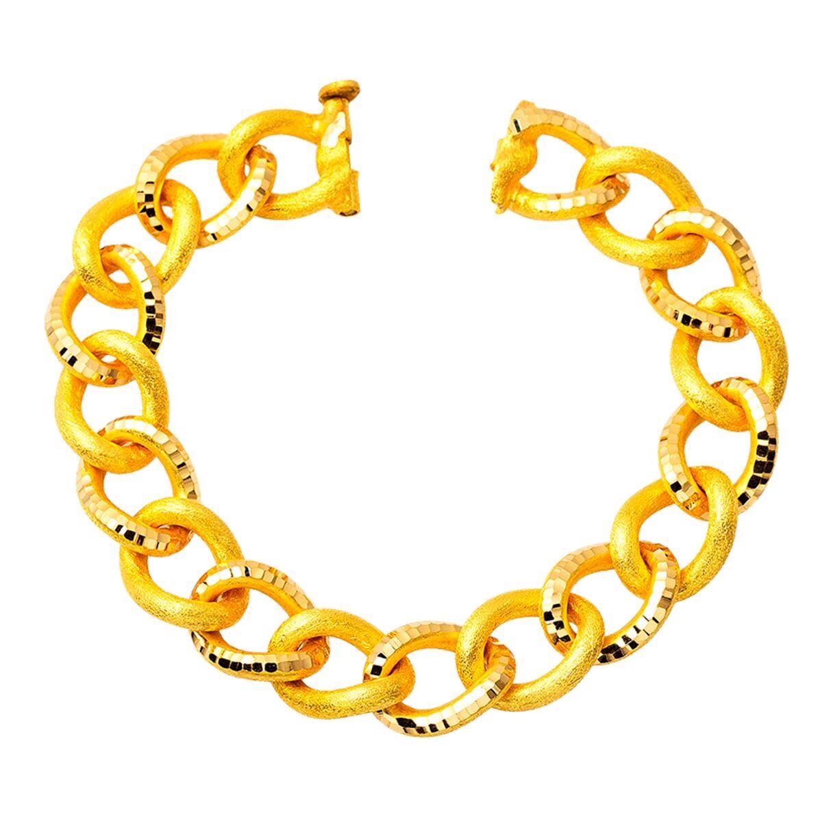 22K Yellow Gold Space Path Bracelet 31.5 g | Goldia.com