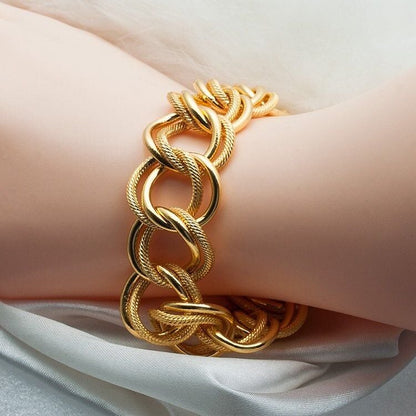 22K Yellow Gold Milky Way Bracelet (30 g)