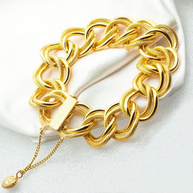 22K Yellow Gold Milky Way Bracelet (30 g)