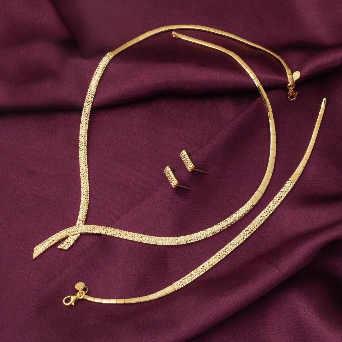 14K Yellow Gold Drop Jewelry Set