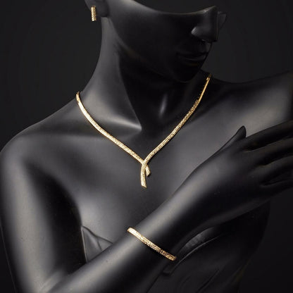 14K Yellow Gold Drop Jewelry Set