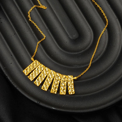 22K Yellow Gold Drop Design Women's Necklace