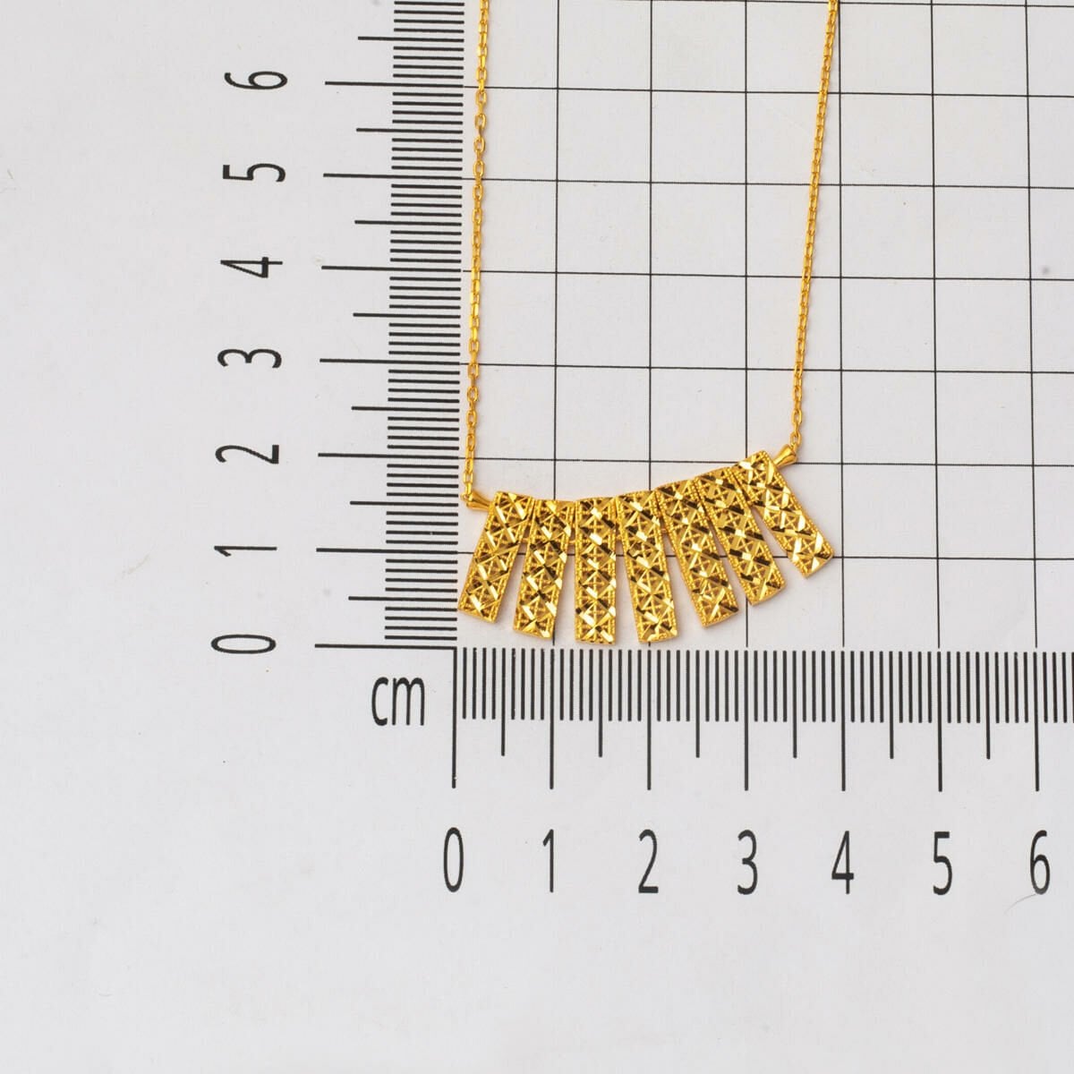 22K Yellow Gold Drop Design Women's Necklace