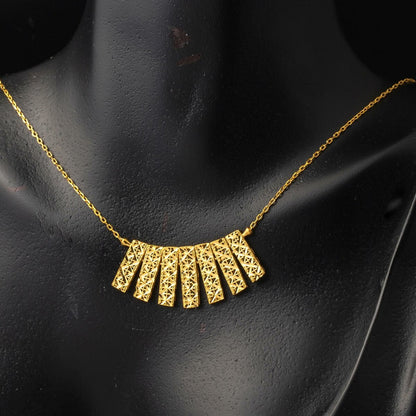 22K Yellow Gold Drop Design Women's Necklace