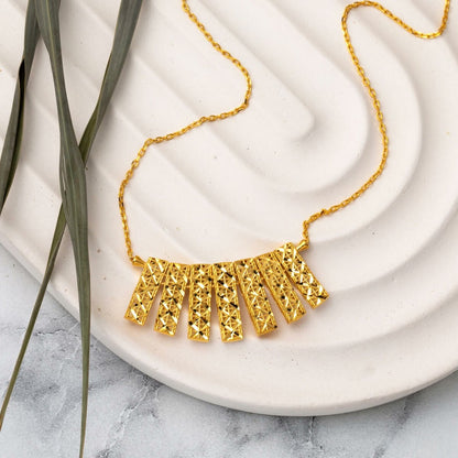 22K Yellow Gold Drop Design Women's Necklace