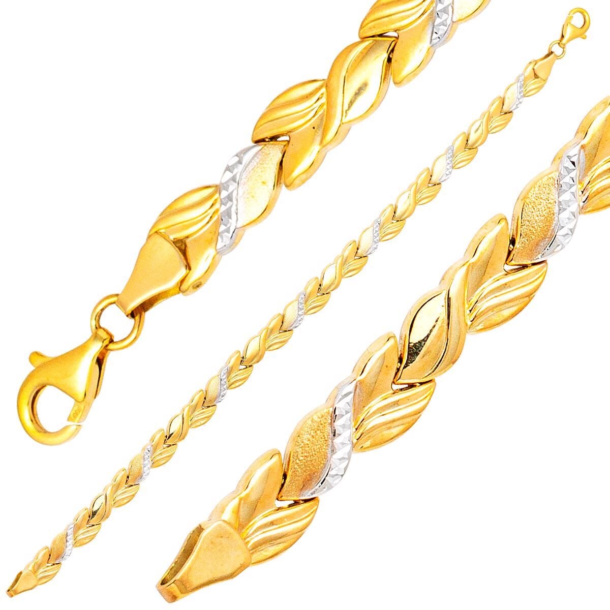 14K Yellow Gold Ivy Bracelet (6.1 g)