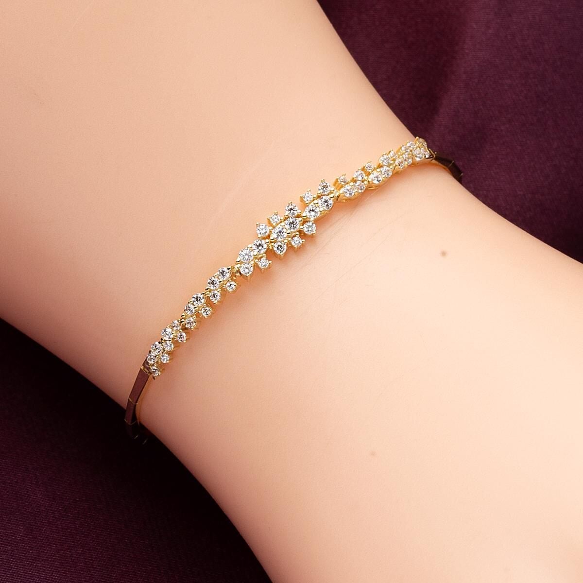 14K Yellow Gold Ivy Cubic Zirconia Set