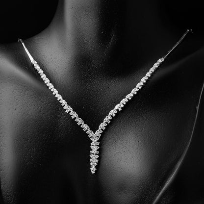 14K White Gold Ivy Cubic Zirconia Jewelry Set (14.88 g)