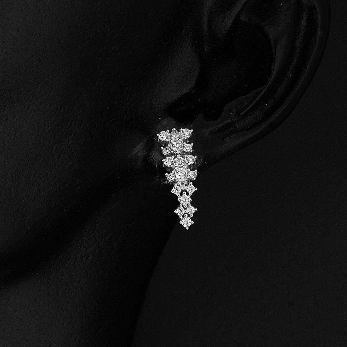 14K White Gold Ivy Cubic Zirconia Jewelry Set (14.88 g)