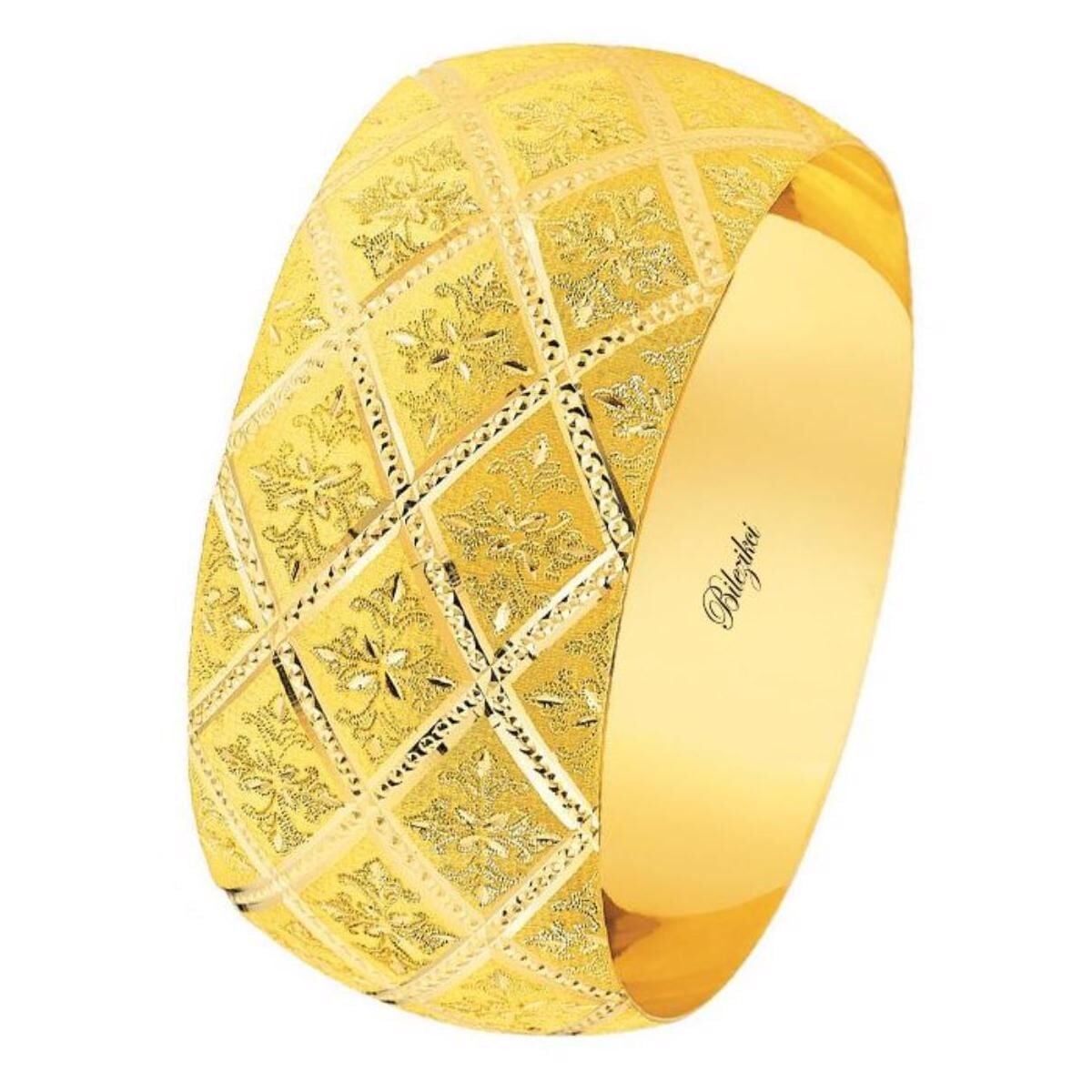 14K Yellow Gold Scheherazade 27 mm Extra Wide Bangle