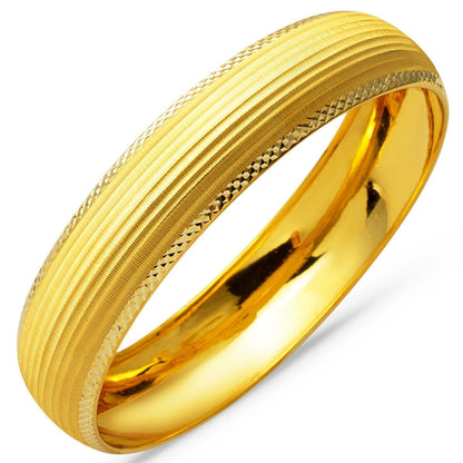 14K Yellow Gold Setina Wide Bangle