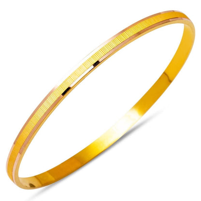 14K Yellow Gold Setina Gift Bangle