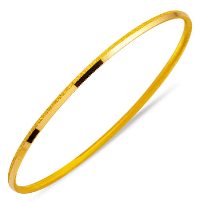 22K Yellow Gold Investment Sparkle Cut Ajda Bangle