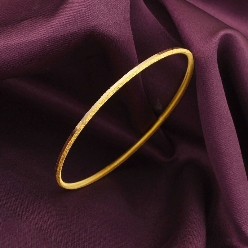 22K Yellow Gold Investment Sparkle Cut Ajda Bangle