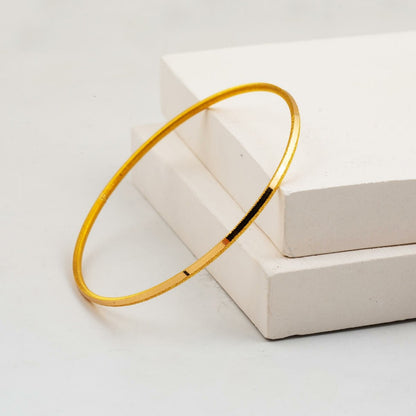 22K Yellow Gold Investment Sparkle Cut Ajda Bangle