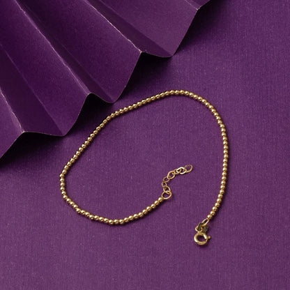14K Yellow Gold Row by Row Stacked Ball Bracelet