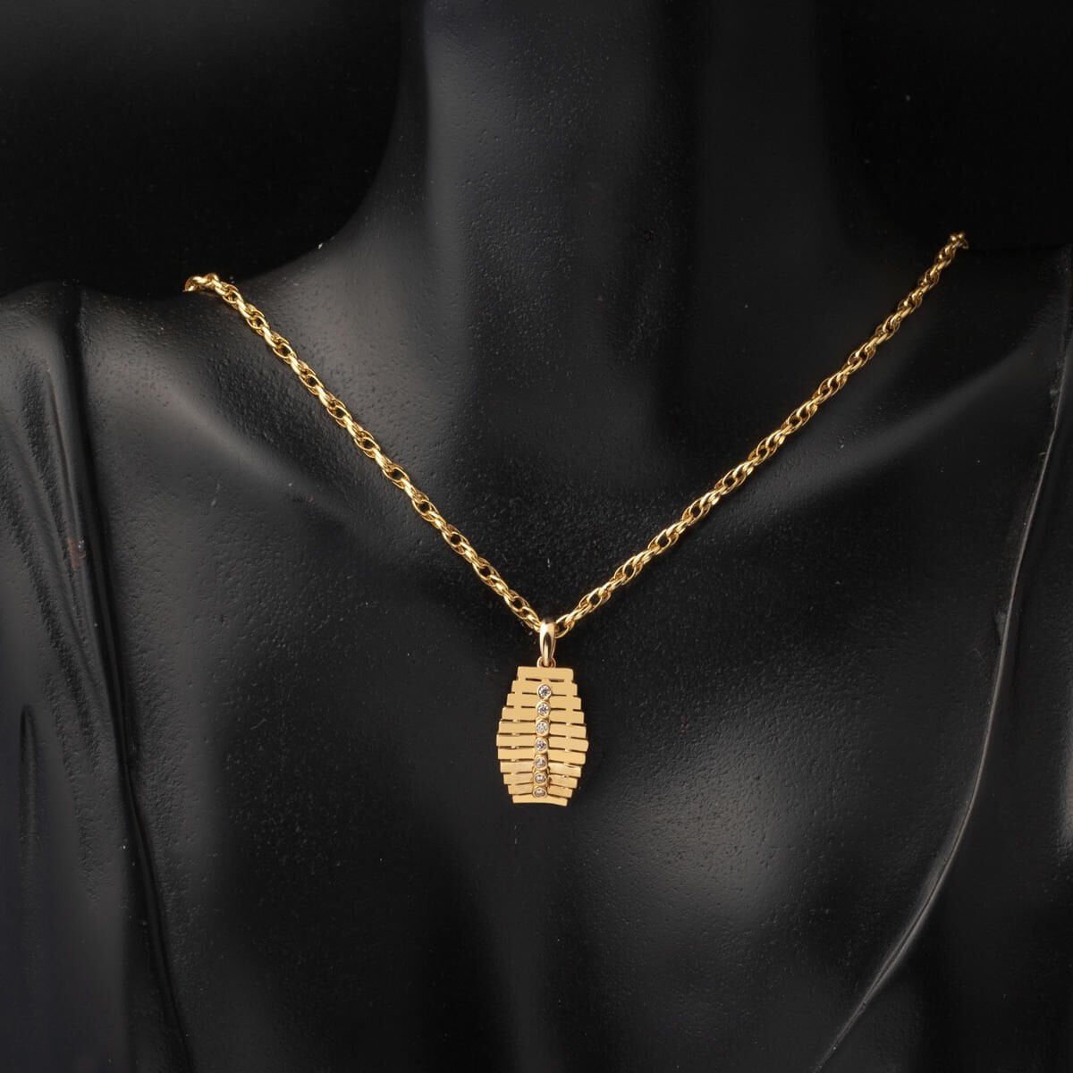 14K Yellow Gold Row Double Mini Minimalist Cubic Zirconia Set