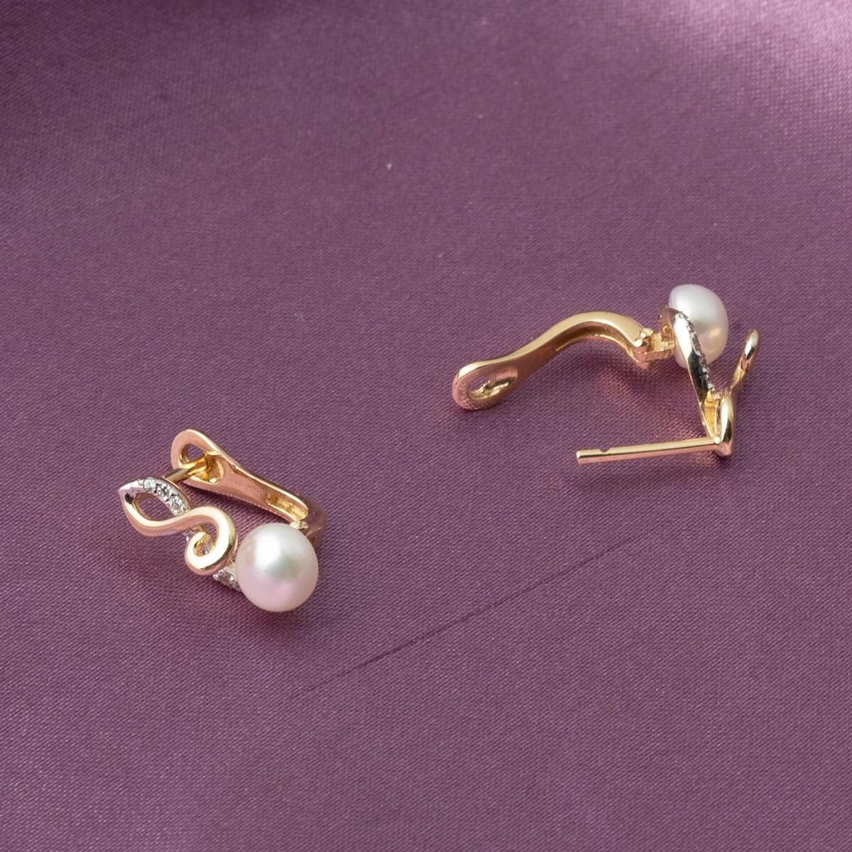 14K Yellow Gold Sofia Pearl Jewelry Set