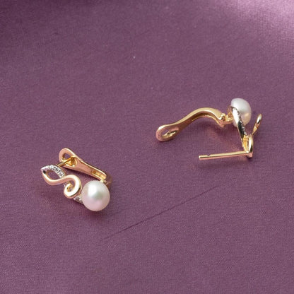 14K Yellow Gold Sofia Pearl Jewelry Set