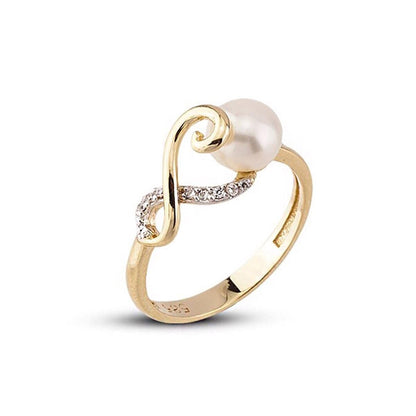 14K Yellow Gold Sofia Pearl Ring