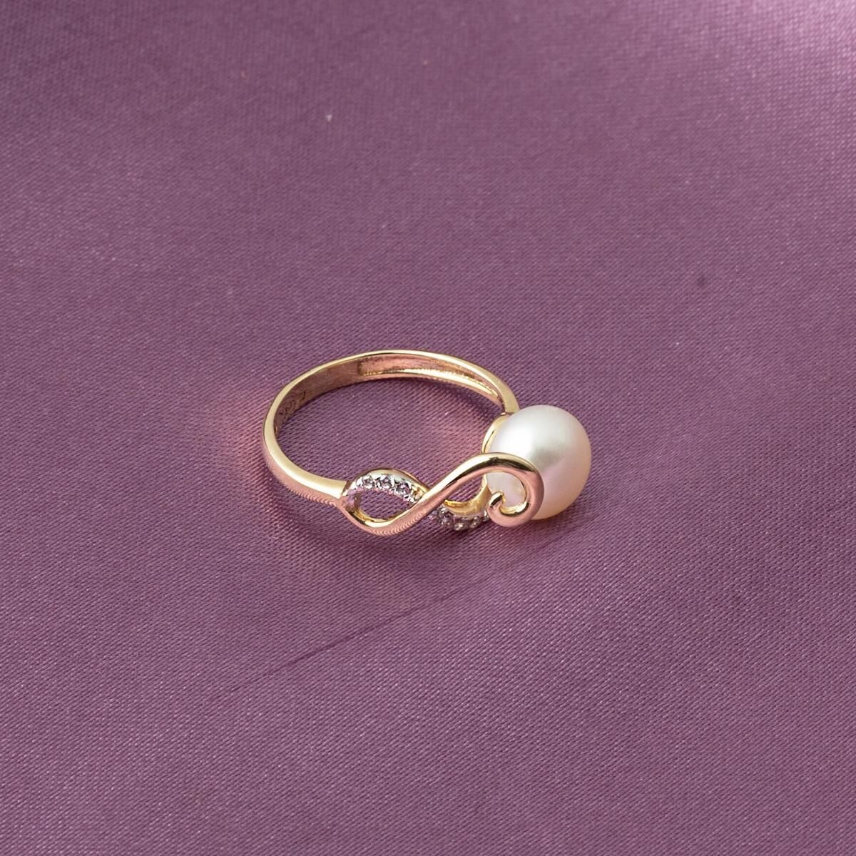 14K Yellow Gold Sofia Pearl Ring