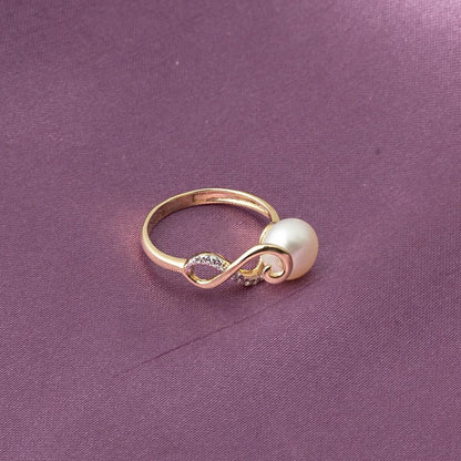 14K Yellow Gold Sofia Pearl Ring