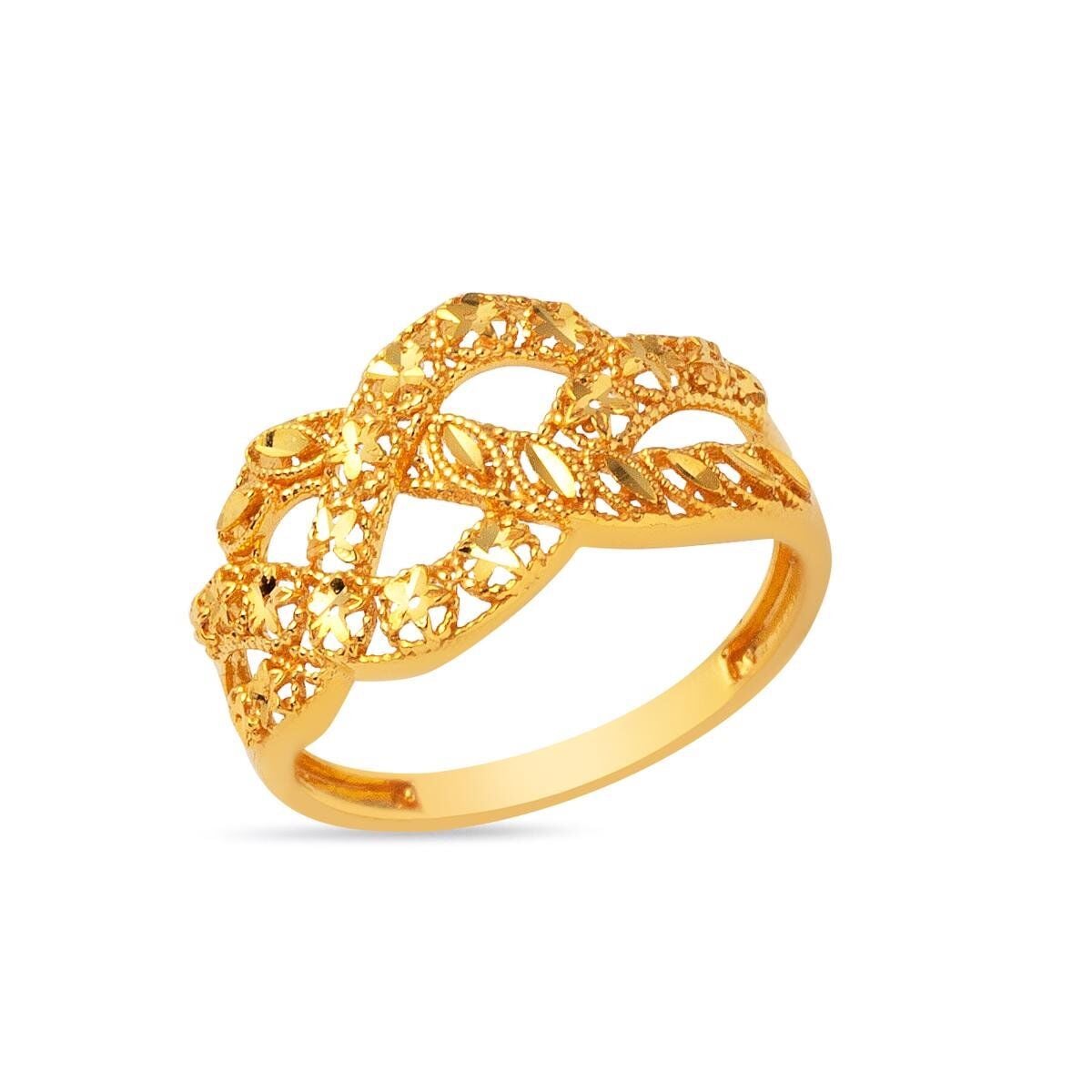 22K Yellow Gold Infinity Ring