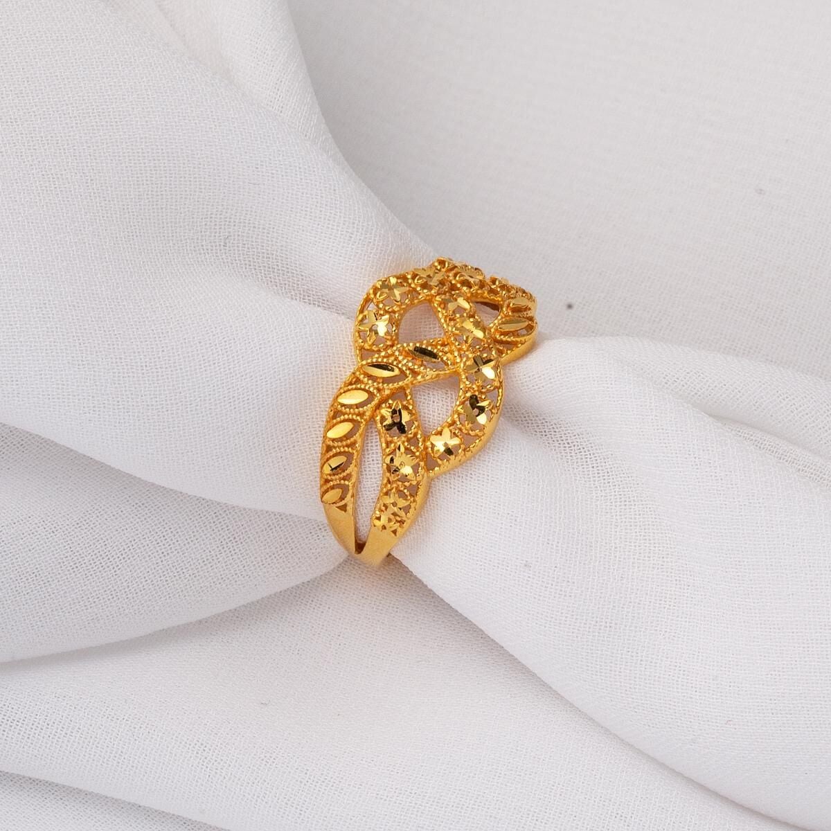 22K Yellow Gold Infinity Ring