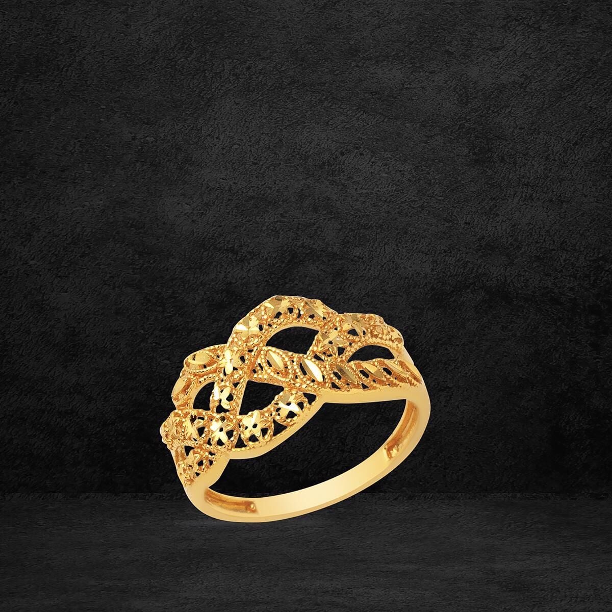 22K Yellow Gold Infinity Ring
