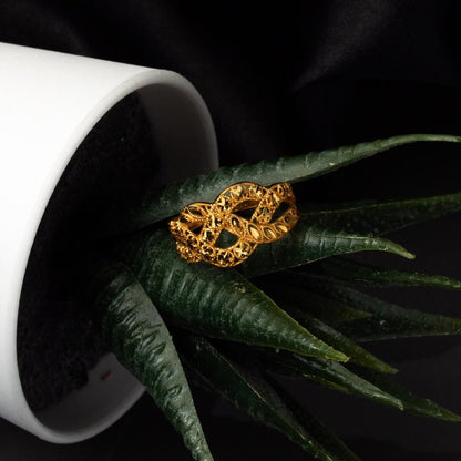 22K Yellow Gold Infinity Ring