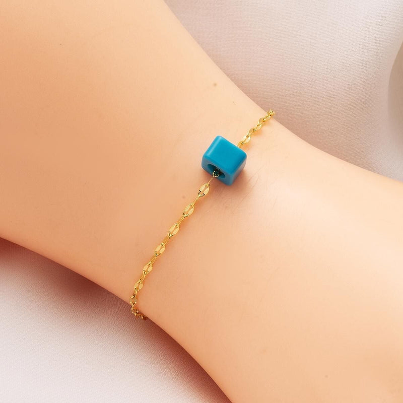 14K Yellow Gold Infinity Chain Bracelet