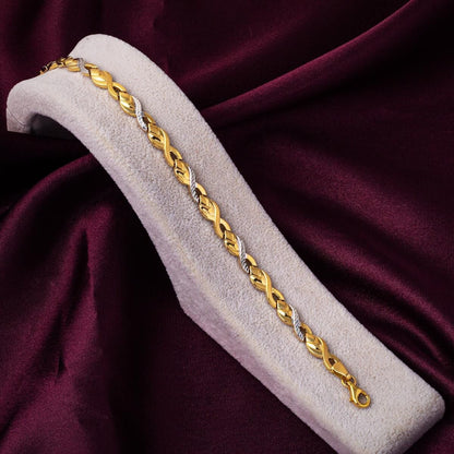 14K Yellow Gold Infinity Bracelet