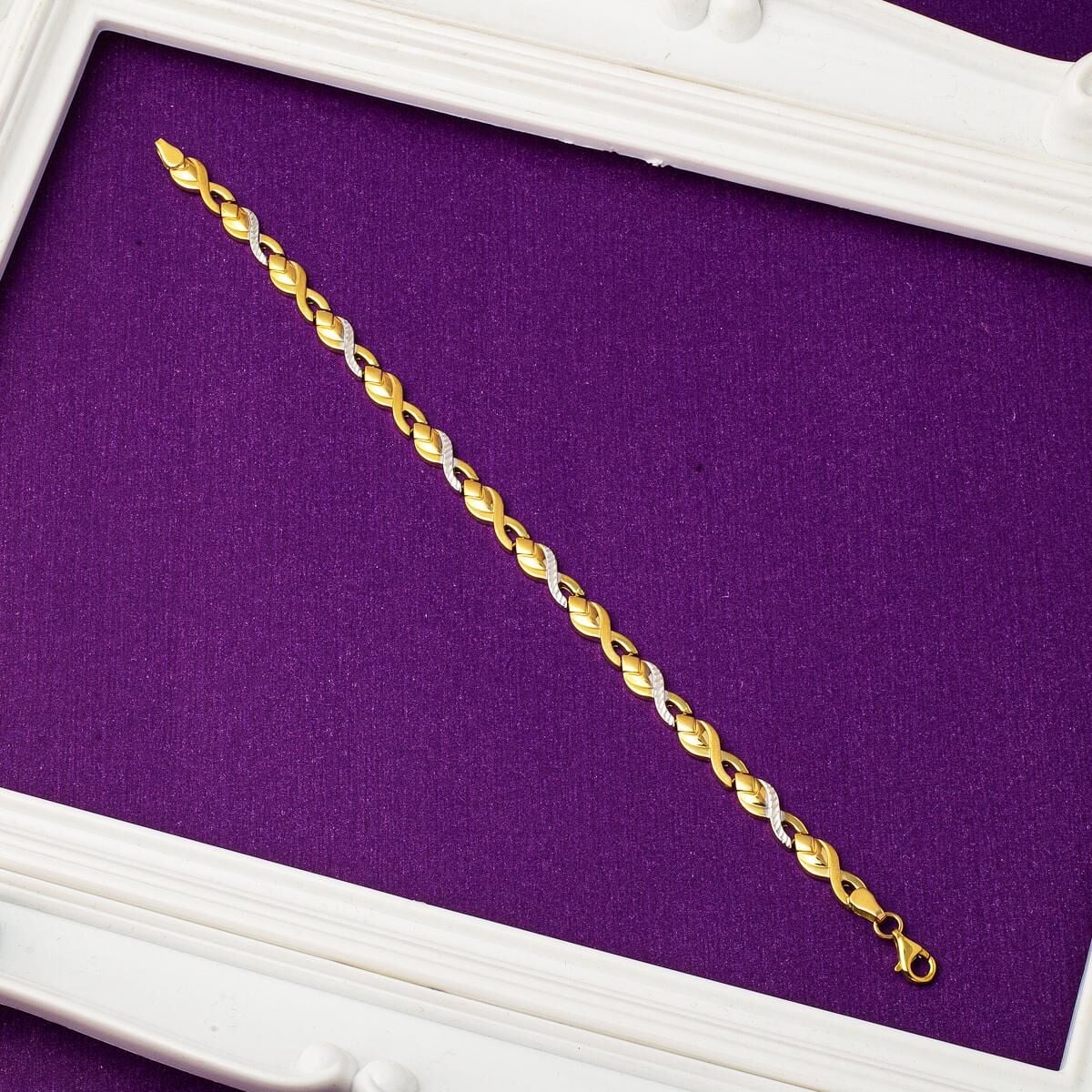 14K Yellow Gold Infinity Bracelet