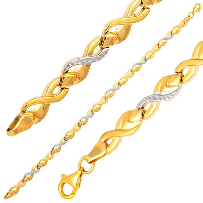 14K Yellow Gold Infinity Bracelet