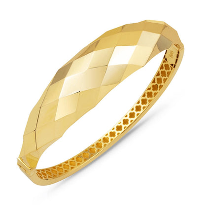 14K Gold Minimalist Cuff Bangle