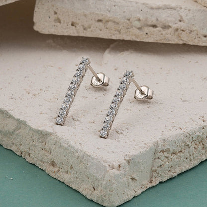 14K White Gold Tennis Minimalist Cubic Zirconia Set (21.35 g)