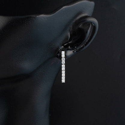 14K White Gold Tennis Minimalist Cubic Zirconia Set (21.35 g)