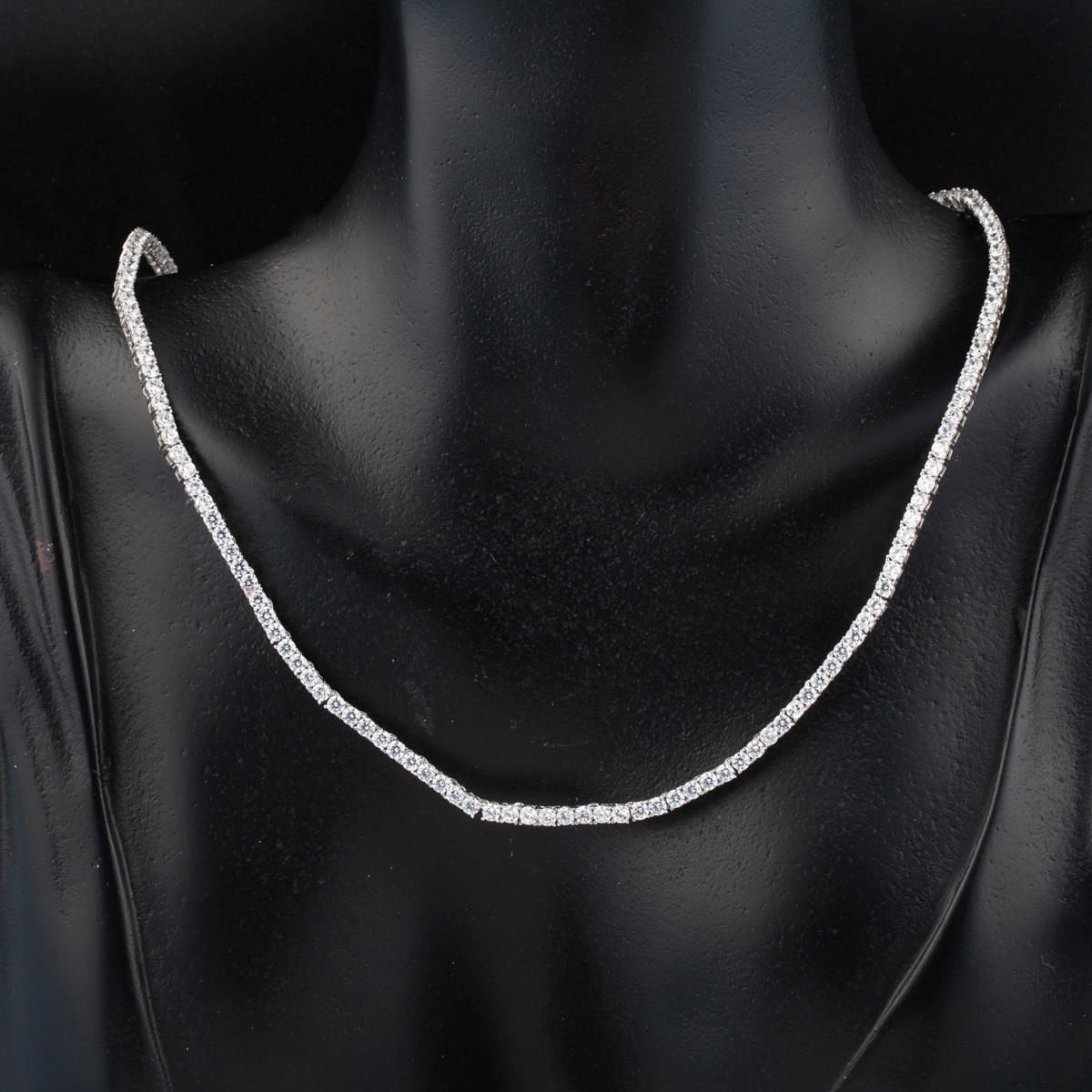14K White Gold Tennis Minimalist Cubic Zirconia Set (21.35 g)