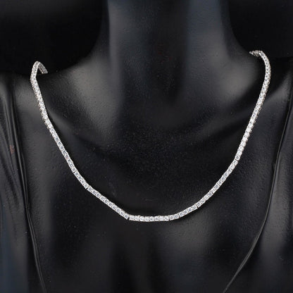 14K White Gold Tennis Minimalist Cubic Zirconia Set (21.35 g)