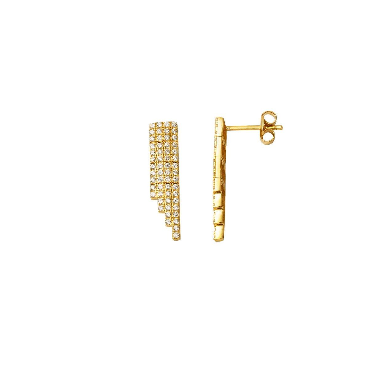 14K Yellow Gold Tennis Cubic Zirconia Jewelry Set (24.03 g)